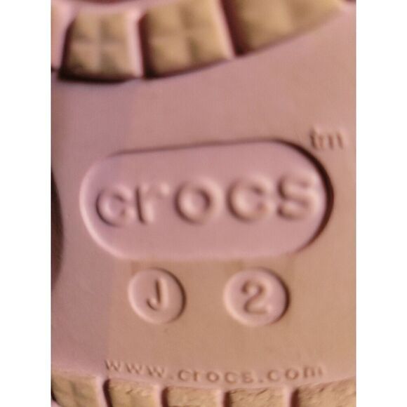 Crocs Clogs  Pink Size J 2 - Picture 5 of 5